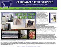 Tablet Screenshot of chrismancattleservices.com